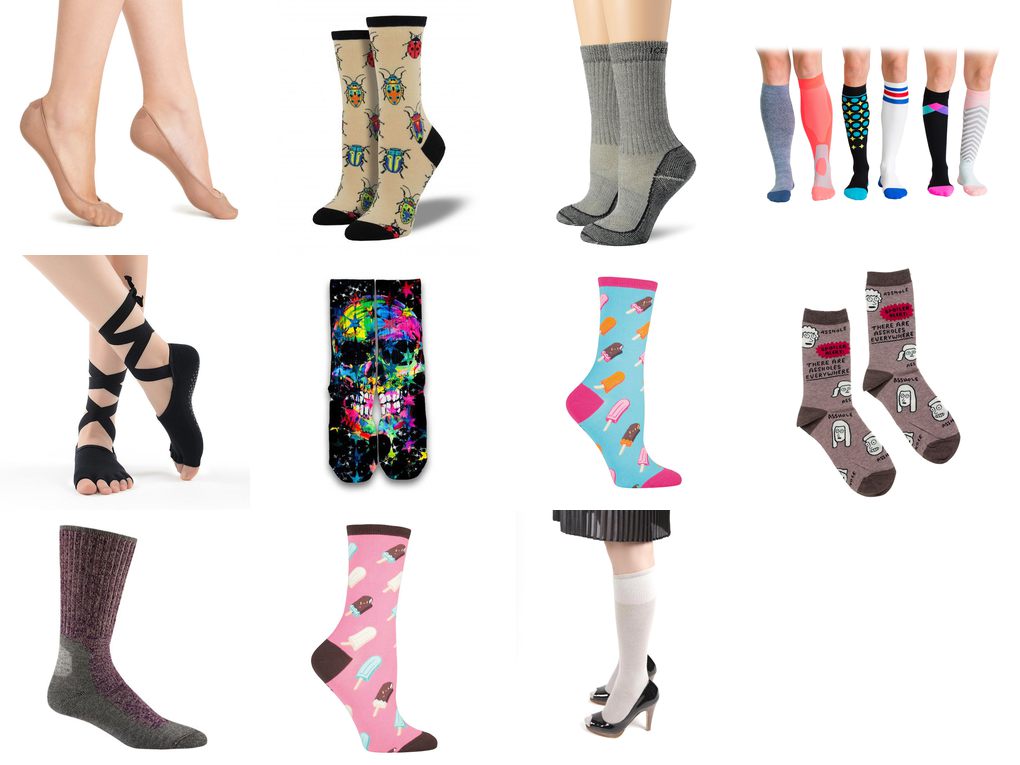 all types of socks
